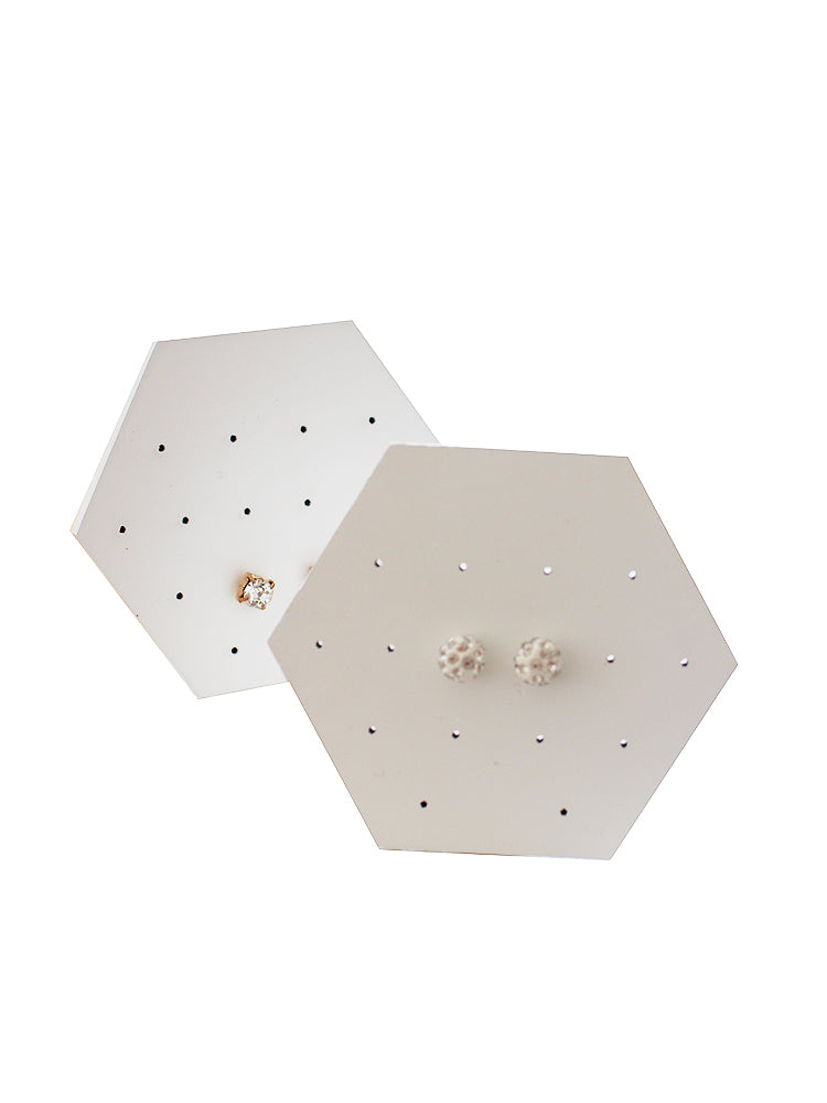 DISPLAY - White Hexagon 'Beehive' Display