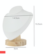 DISPLAY - White PU Neck Display (3 sizes)